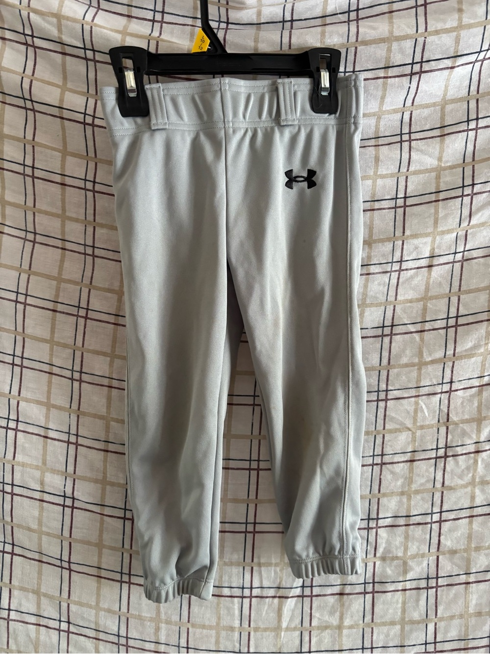 Under Armour Light Gray Kids Joggers with Logo
